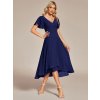 Koktejlové Midi Šaty ANDREA tmavě modré