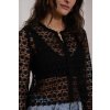 blouse courte en guipure a boutonnage noir 67ab4c53dd6fd