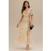 Společenské Šaty MARISSY zlaté
