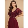 Společenské šaty EVERLY vínové