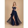 Plesové šaty ELEONORE tmavě modré
