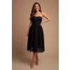 Koktejlové krajkové Šaty SALMA černé