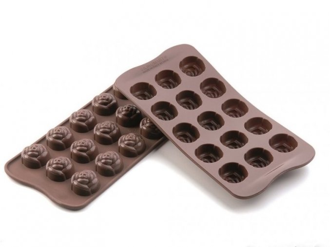 forma na cokoladu silikonova easychoc 15x ruze
