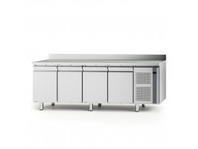 Tavolo Refrigerato Evolve 4 porte con alzatina