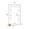 Panely CR 180×300×220, tl. 80 mm
