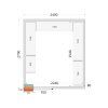 Panely CR 240×270×220, tl. 80 mm