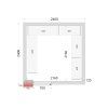 Panely CR 240×240×220, tl. 120 mm