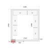 Panely CR 240×270×220, tl. 120 mm