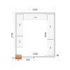 Panely CR 240×270×220 WD, 80 mm