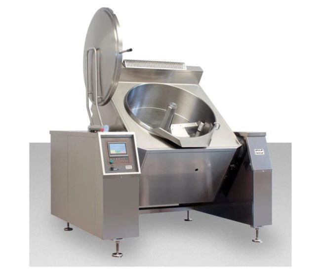 🌟 Vaření ve velkém stylu! Moderní automatický výklopný kotel míchací BRP s přímým elektrickým ohřevem a míchacím systémem...