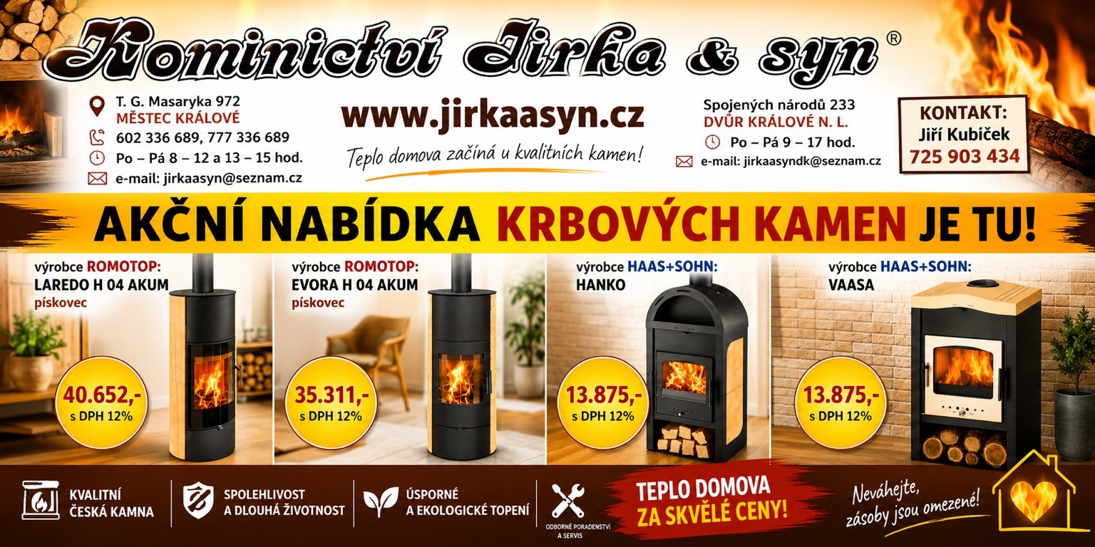 Akční nabídka Krbových kamen
