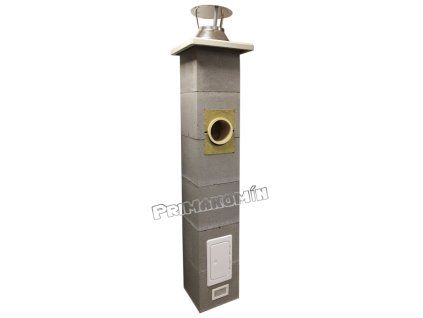 Komínový systém 10 m, 160 mm, odbočka kolmá