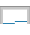 Dvoudílné posuvné dveře