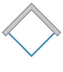 Jednokřídlé dveře s pevnou stěnou a boční stěnou