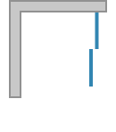 Walk-In stěna s posuvnými dveřmi