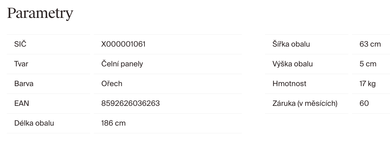 parametry-ravak-panel-celni-mdf-orech