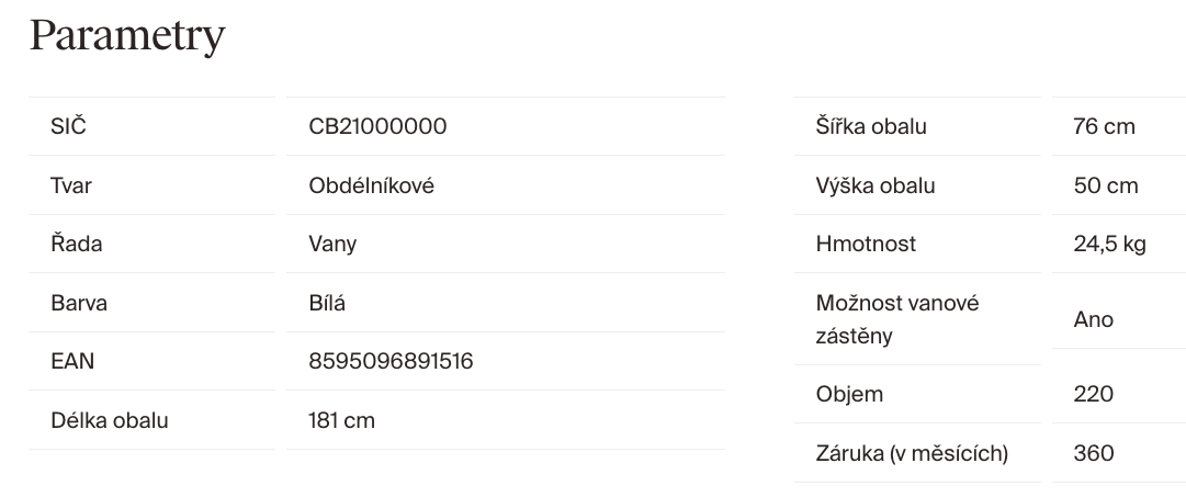 parametry-ravak-campanula-ii-180x80-cb21000000