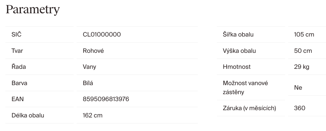 parametry-ravak-rosa-i-160x105-cl01000000