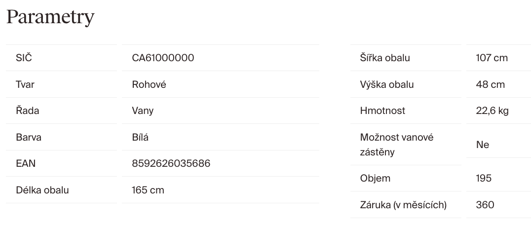 parametry-ravak-chrome-asymetricka-160x105-ca61000000