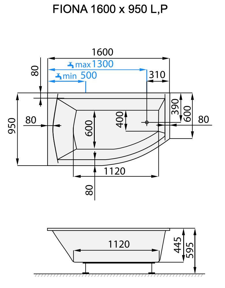 santech-fiona-160x95-cm-technicky-nakres