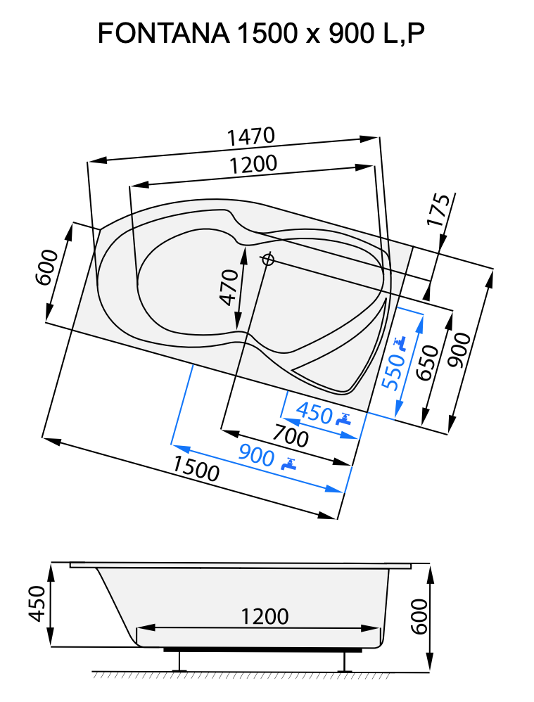santech-fontana-150x90-cm-technicky-nakres