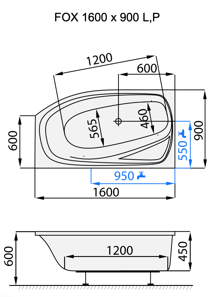 santech-fox-160x90-cm-technicky-nakres