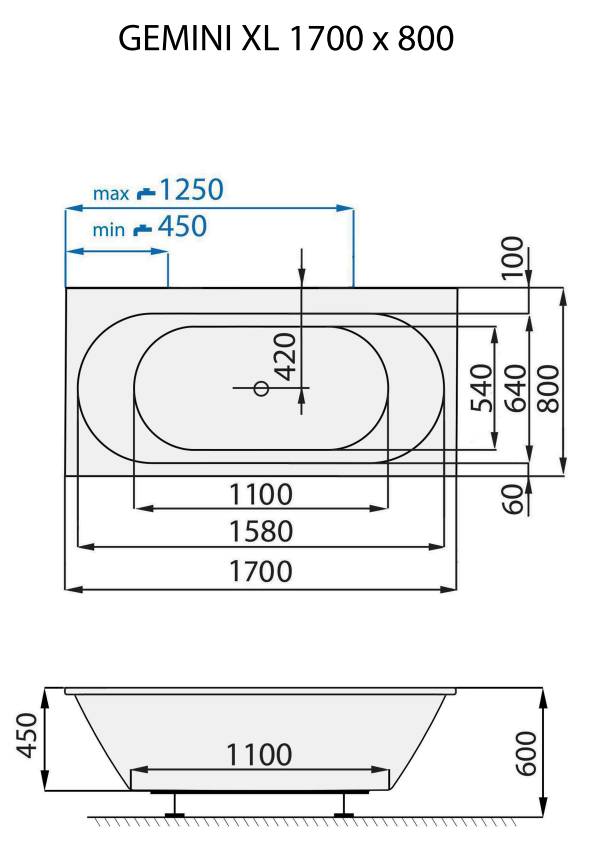 santech-gemini-xl-170x80-cm-technicky-nakres