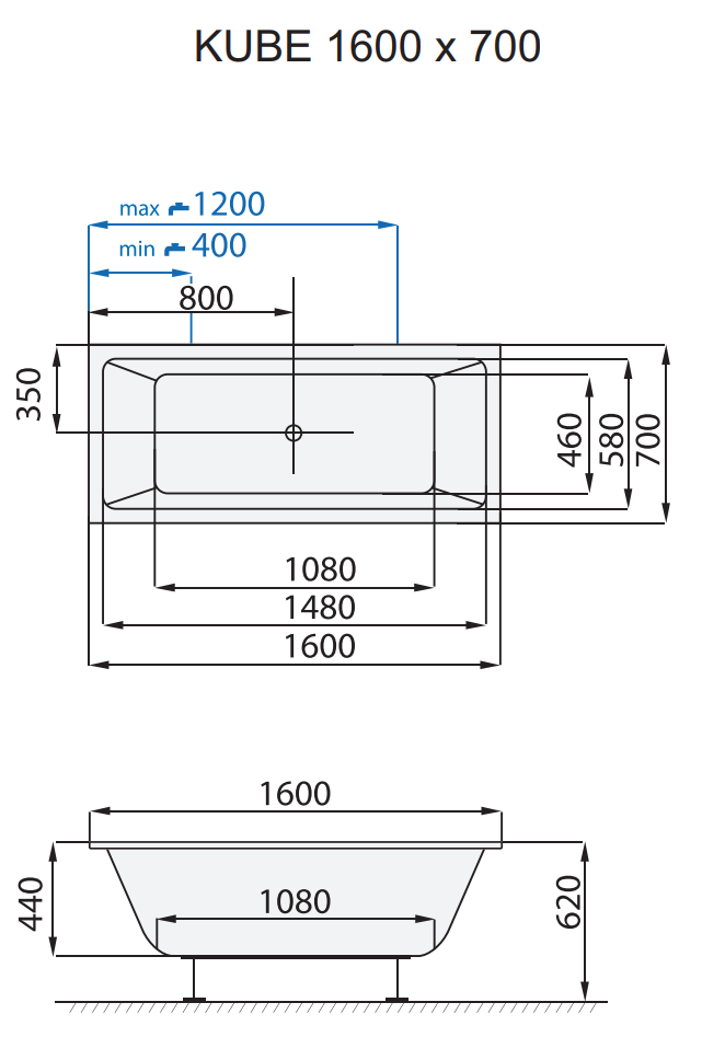santech-kube-160x70-cm-technicky-nakres