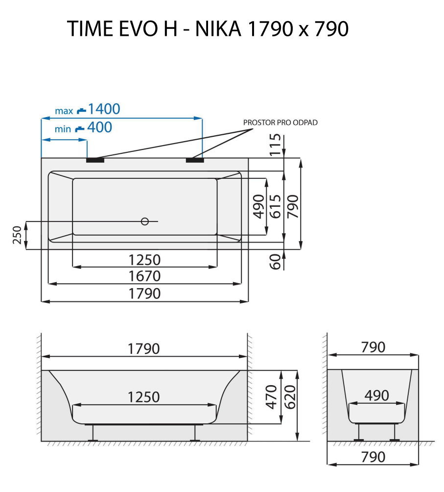 santech-time-evo-h-nika-179x79-cm-technicky-nakres