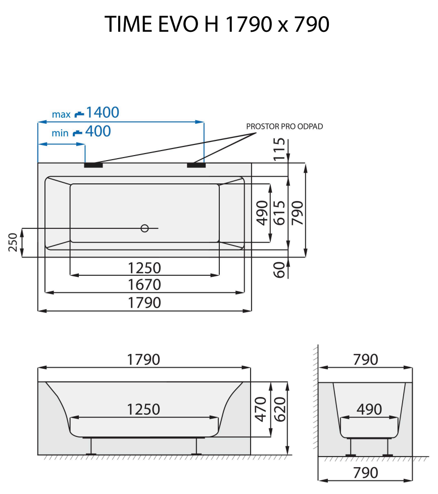 santech-time-evo-h-179x79-cm-technicky-nakres