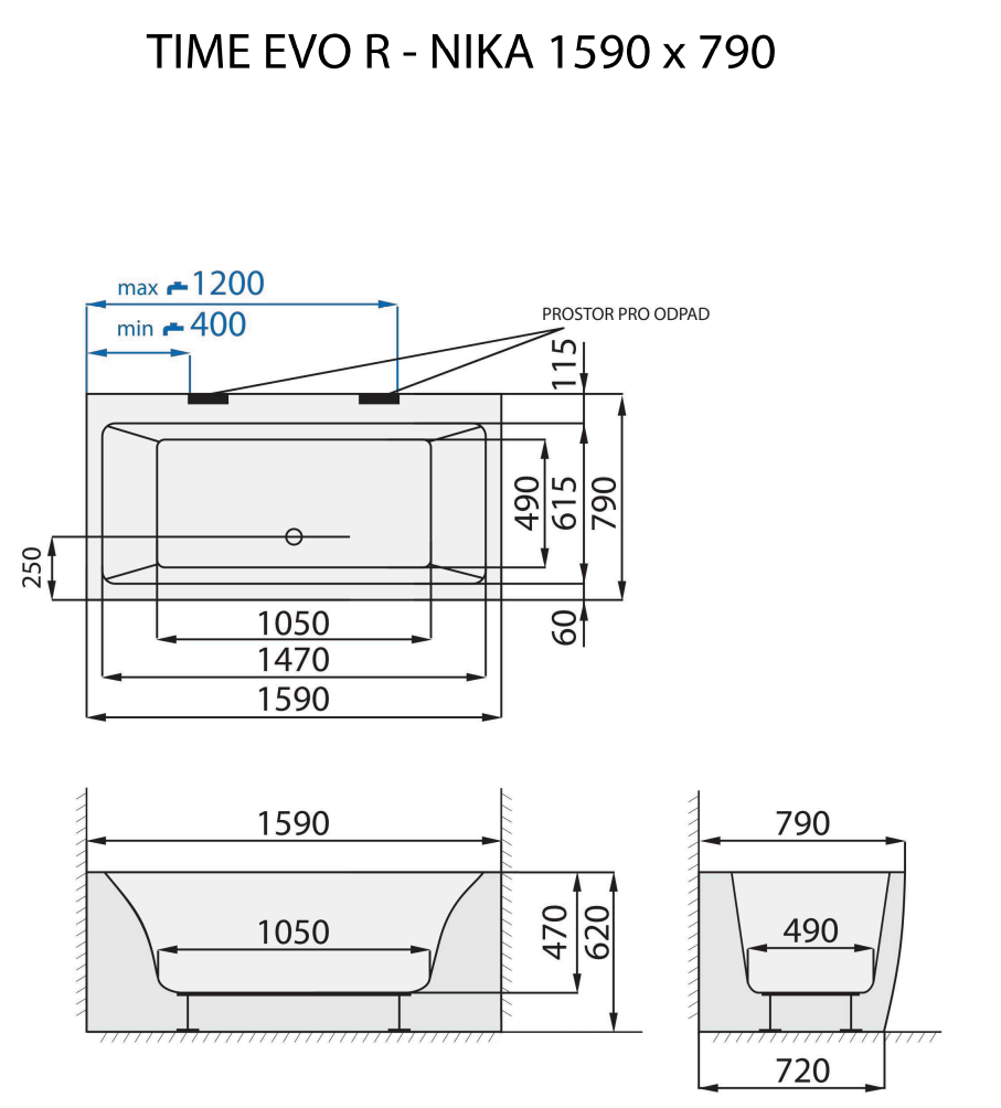 santech-time-evo-r-nika-159x79-cm-technicky-nakres