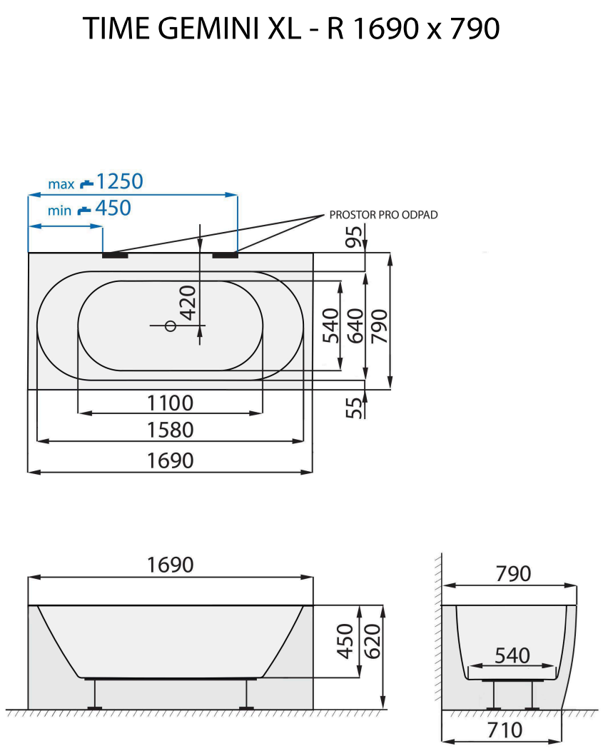 santech-time-gemini-xl-r-169x79-cm-technicky-nakres