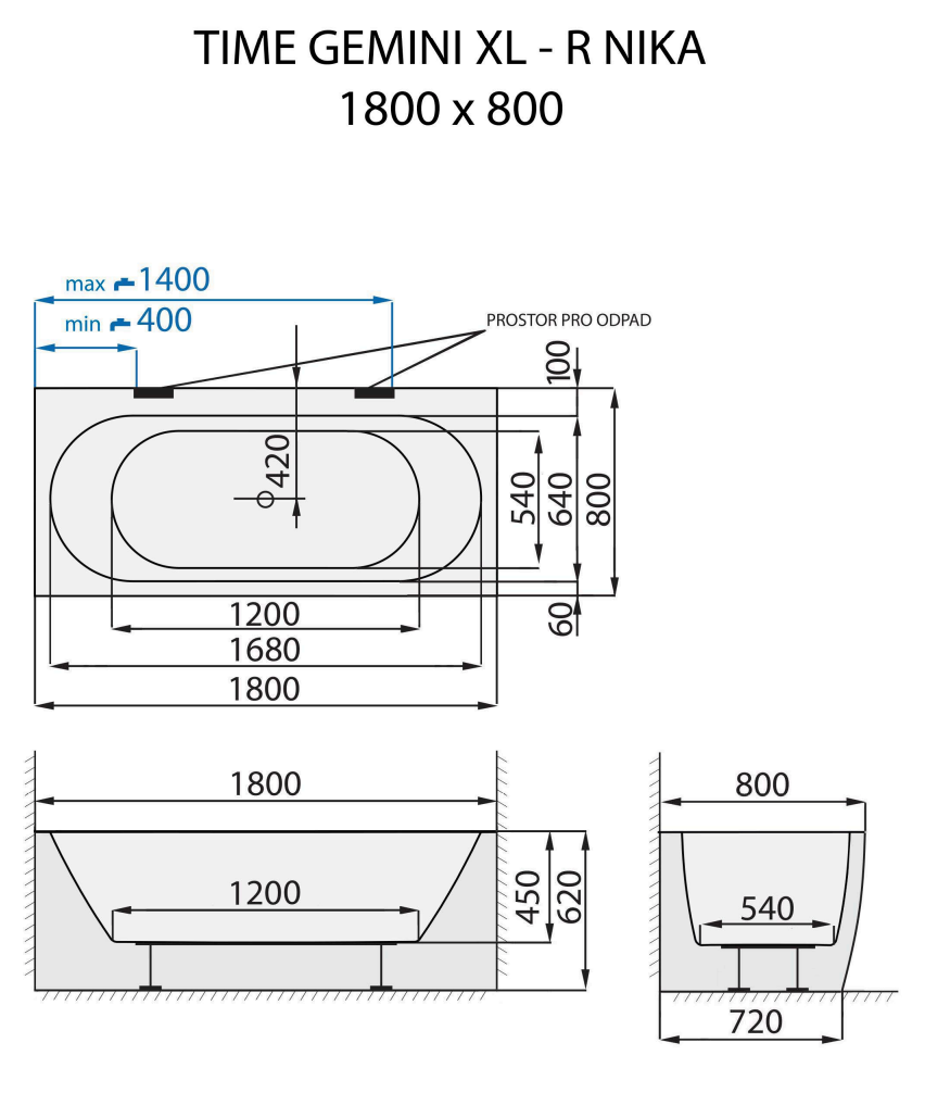 santech-time-gemini-xl-r-nika-180x80-cm-technicky-nakres