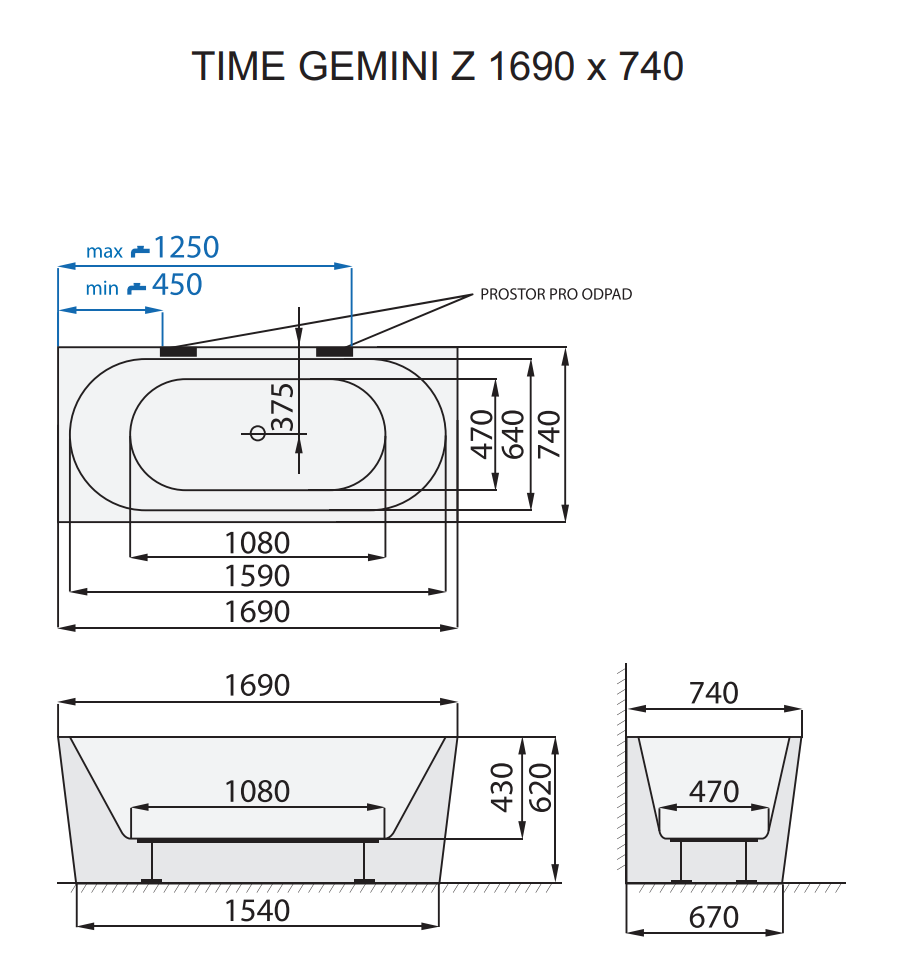 santech-time-gemini-z-169x74-cm-technicky-nakres