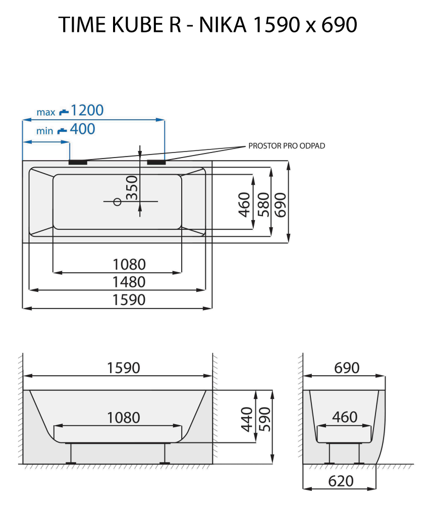 santech-time-kube-r-nika-159x69-cm-technicky-nakres