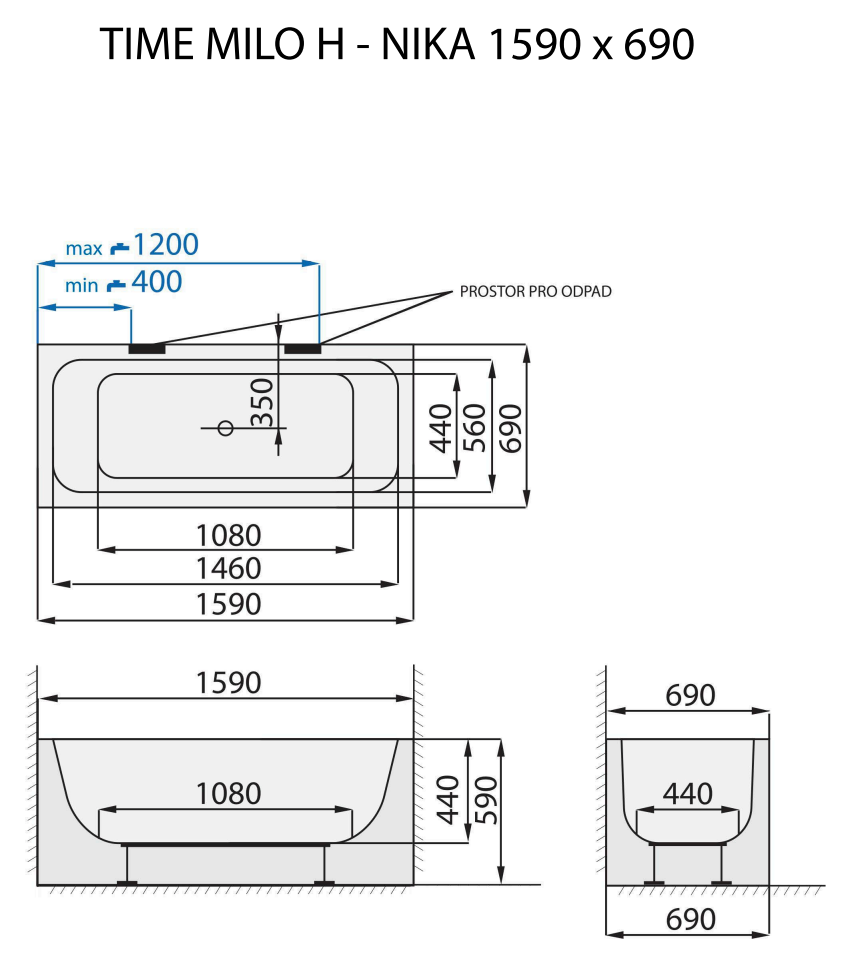 santech-time-milo-h-nika-159x69-cm-technicky-nakres