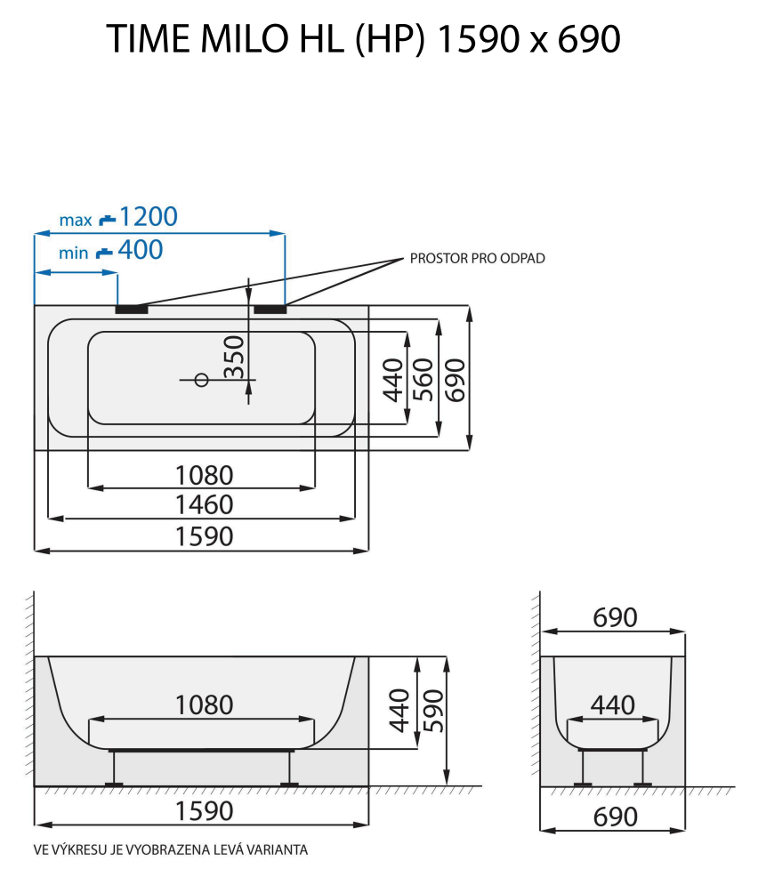 santech-time-milo-hl-hp-159x69-cm-technicky-nakres