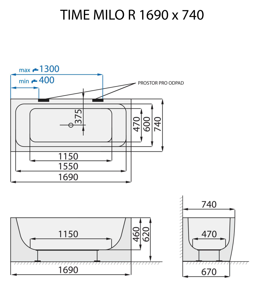 santech-time-milo-r-169x74-cm-technicky-nakres
