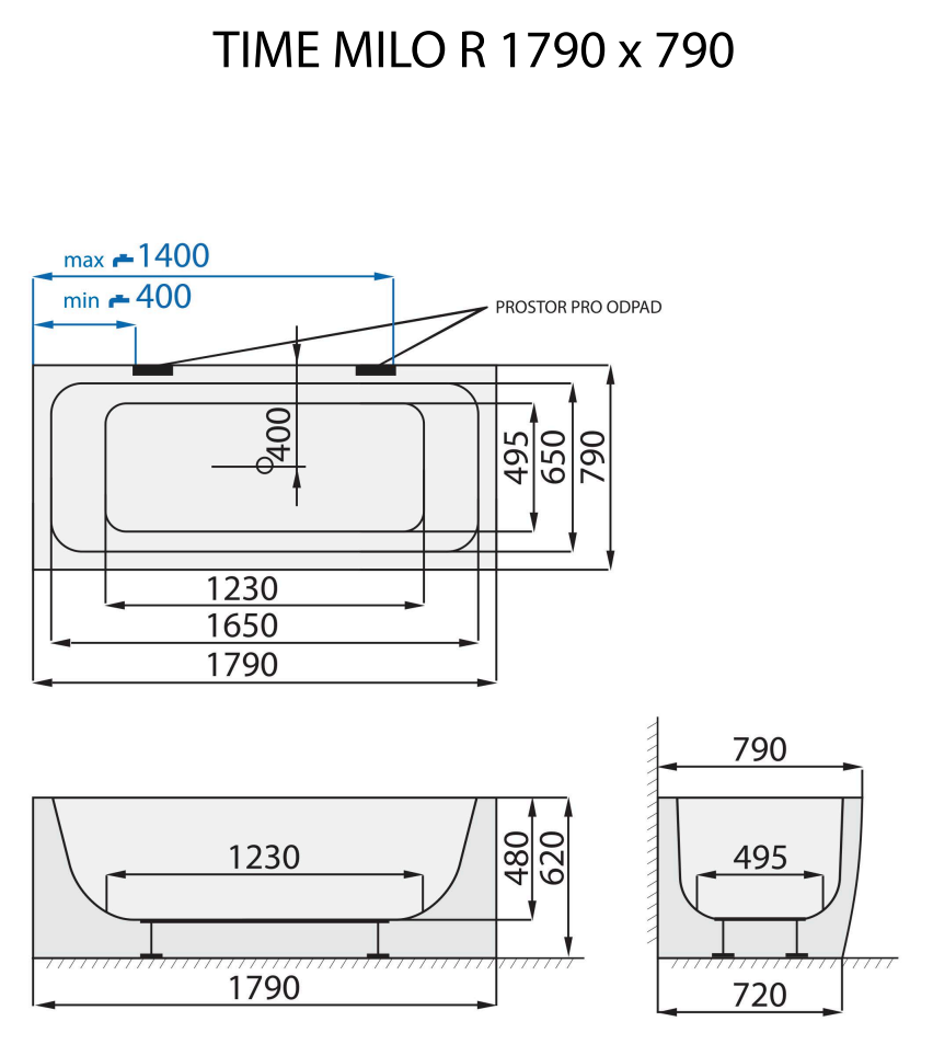 santech-time-milo-r-179x79-cm-technicky-nakres