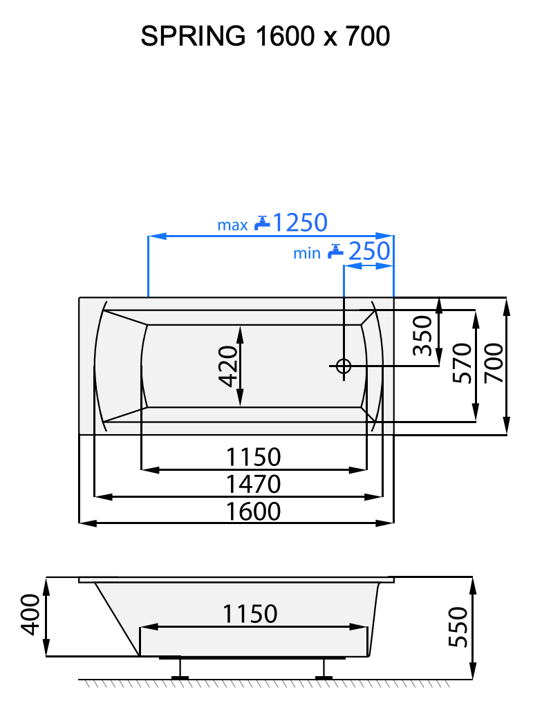 santech-spring-160x70-cm-technicky-nakres