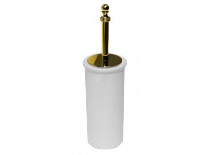 Sapho PERLA WC štětka na postavení, keramika, zlato PE1205