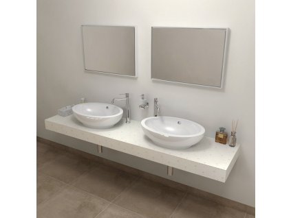 Sapho TAILOR rockstone deska 190x50 cm, provedení límce C TR190C