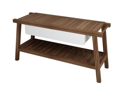 SAPHO PRIM umyvadlová skříňka 146x72x50cm, buk/bílá PM145