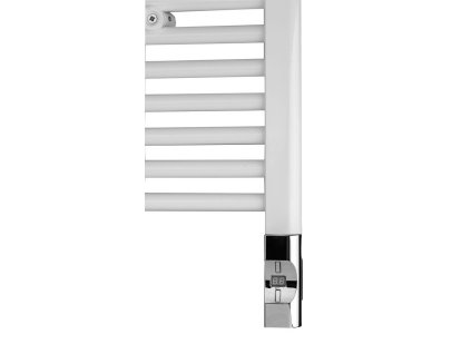 Elektrická topná tyč s termostatem a dálkovým ovládáním, 600 W, D-tvar, chrom HVD-600C