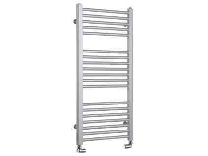 Otopné těleso / radiátor / topný žebřík: Aqualine DIRECT otopné těleso s bočním připojením 450 x 970 mm, 415 W, metalická stříbrná ILS94 od značky Aqualine. Série: Direct. Šířka: 450 mm. Výška: 970 mm. Výkon: 415 W. Barva: Stříbrná. Materiál: Ocel. Možnost vytápění: Kombinované vytápění. Doporučená topná tyč o výkonu: 400 W. Doporučené umístění: Chodba. Rozměry (šxv): 450 x 970 mm. Rozteč připojení přesně: 410 mm. Styl: Designový. Tvar: Designový, Tvar H. Připojení: Boční připojení.