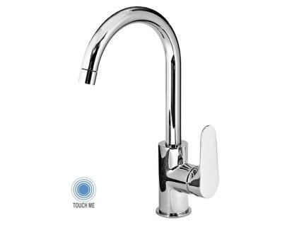 SAPHO TOUCH-ME stojánková dřezová baterie, technologie Touch-Me, chrom TCH60