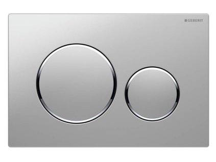 GEBERIT SIGMA20 ovládací tlačítko, 2 množství splachování, chrom mat