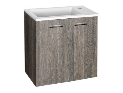 Aqualine ZOJA umyvadlová skříňka 49x50x23,5cm, mali wenge 51047MW