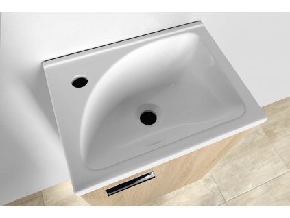 Aqualine ZOJA umyvadlová skříňka 40x50x32cm, mali wenge 51048MW