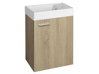 Aqualine ZOJA umyvadlová skříňka 39,5x50x22cm, dub platin 51049DP